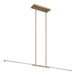 Thesis Canada - LED Linear Chandelier - Overture - Champagne Bronze- Union Lighting Luminaires Decor