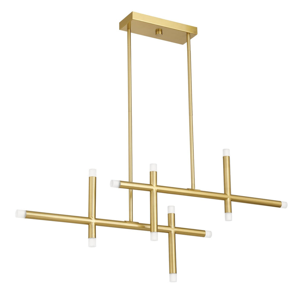 Thesis Canada - LED Chandelier - Manhattan - Brushed Gold- Union Lighting Luminaires Decor
