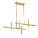 Thesis Canada - LED Chandelier - Manhattan - Brushed Gold- Union Lighting Luminaires Decor