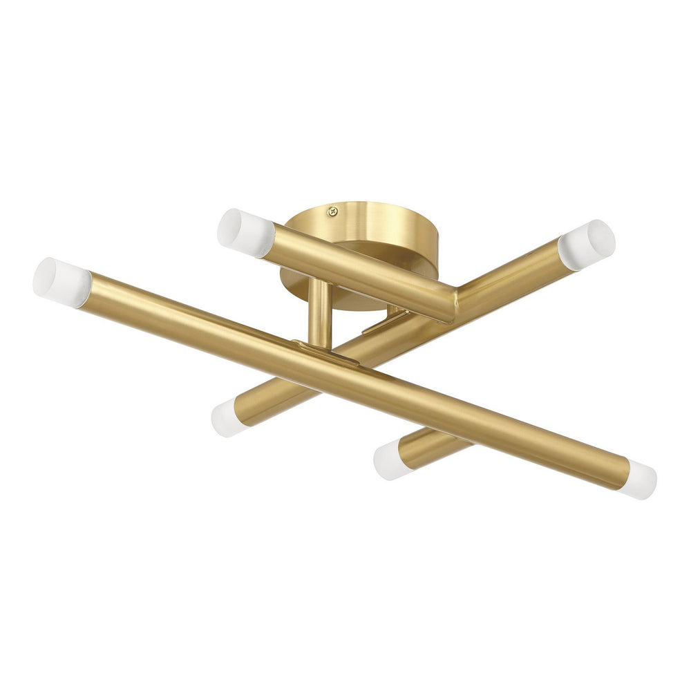 Thesis Canada - LED Flush Mount / Wall Sconce - Manhattan - Brushed Gold- Union Lighting Luminaires Decor