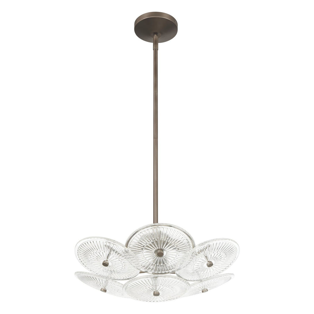 Thesis Canada - Four Light Chandelier - Avril - Forged Bronze- Union Lighting Luminaires Decor