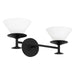 Thesis Canada - Two Light Vanity - Tremolo - Matte Black, Champagne Gold- Union Lighting Luminaires Decor