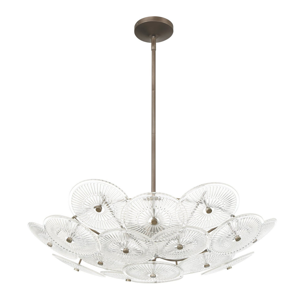 Thesis Canada - Six Light Chandelier - Avril - Forged Bronze- Union Lighting Luminaires Decor