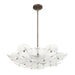 Thesis Canada - Six Light Chandelier - Avril - Forged Bronze- Union Lighting Luminaires Decor