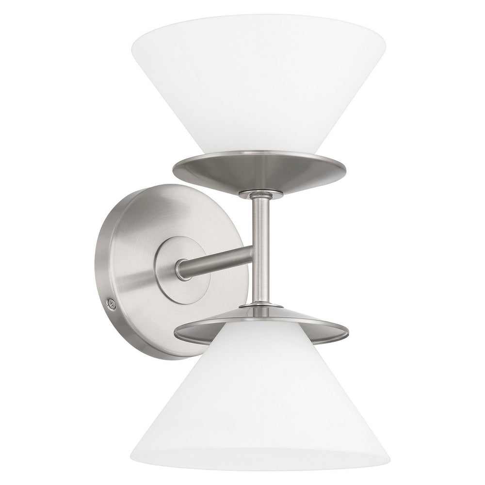 Thesis Canada - Two Light Vanity - Tremolo - Brushed Nickel, Polished Nickel- Union Lighting Luminaires Decor