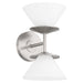 Thesis Canada - Two Light Vanity - Tremolo - Brushed Nickel, Polished Nickel- Union Lighting Luminaires Decor