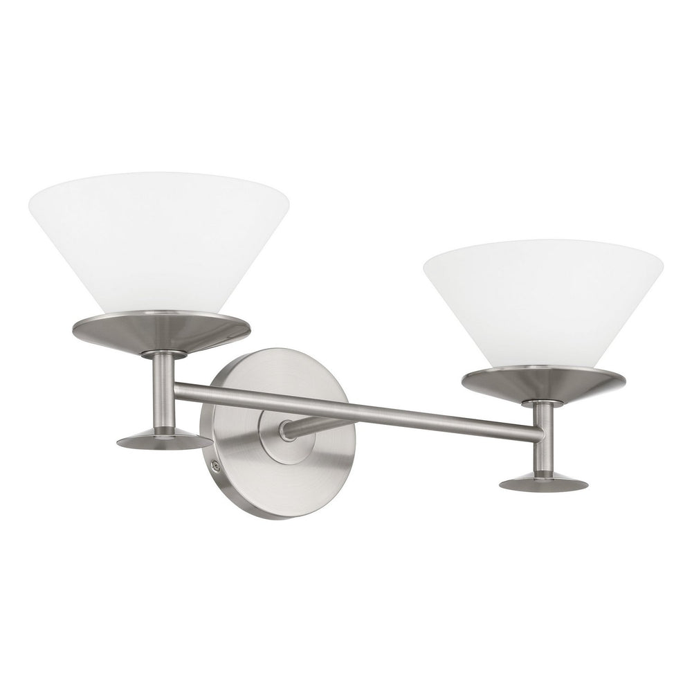Thesis Canada - Two Light Vanity - Tremolo - Brushed Nickel, Polished Nickel- Union Lighting Luminaires Decor