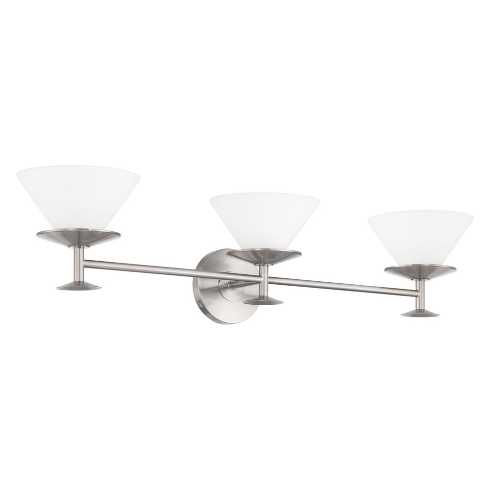 Thesis Canada - Three Light Vanity - Tremolo - Brushed Nickel, Polished Nickel- Union Lighting Luminaires Decor