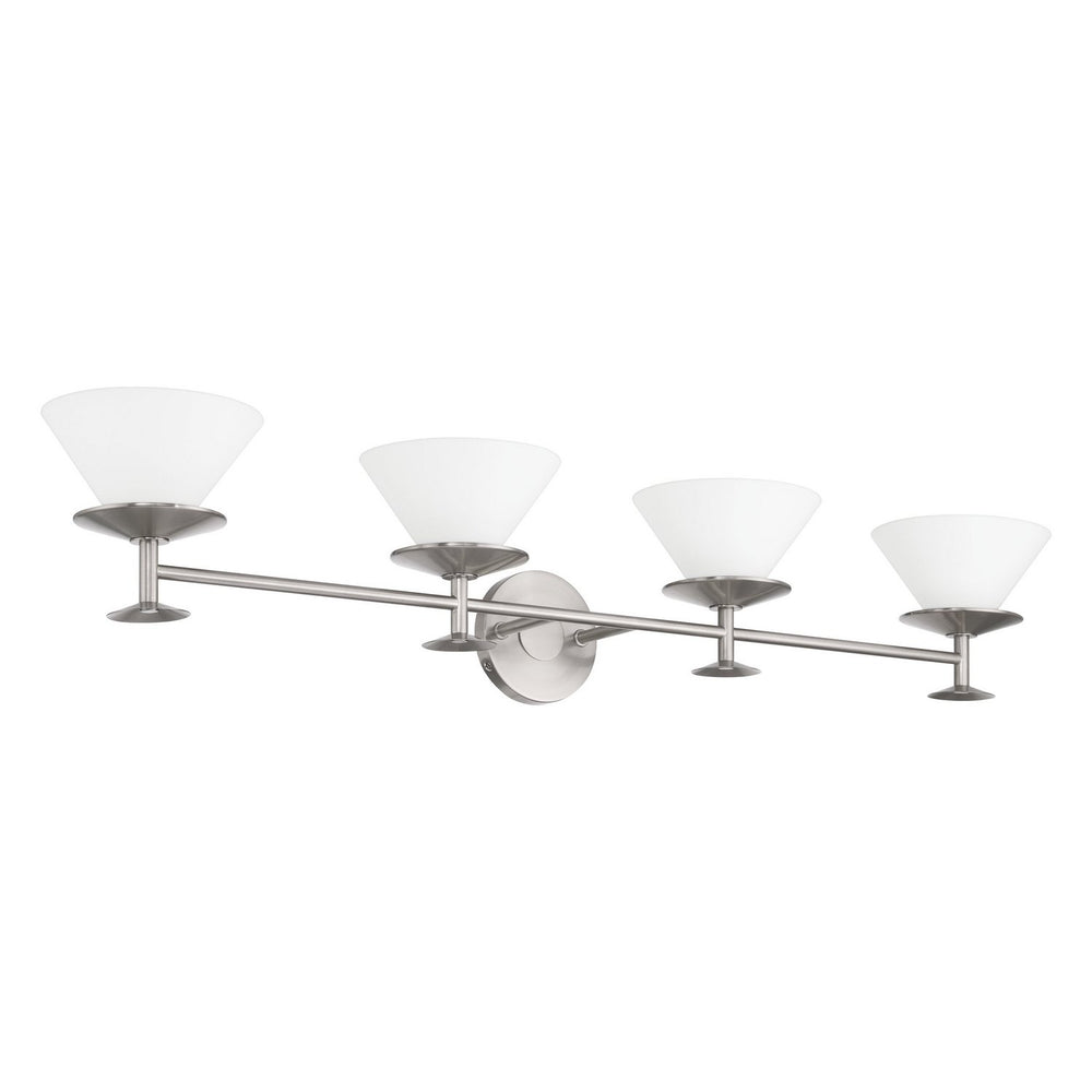 Thesis Canada - Four Light Vanity - Tremolo - Brushed Nickel, Polished Nickel- Union Lighting Luminaires Decor