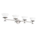 Thesis Canada - Four Light Vanity - Tremolo - Brushed Nickel, Polished Nickel- Union Lighting Luminaires Decor