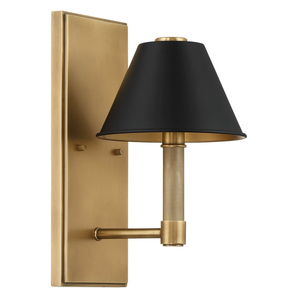 Thesis Canada - One Light Wall Sconce - Mcgill - Natural Brass, Matte Black- Union Lighting Luminaires Decor
