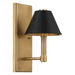Thesis Canada - One Light Wall Sconce - Mcgill - Natural Brass, Matte Black- Union Lighting Luminaires Decor