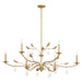Thesis Canada - Six Light Chandelier - Presley - Champagne Gold, Clear- Union Lighting Luminaires Decor