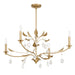 Thesis Canada - Four Light Chandelier - Presley - Champagne Gold, Clear- Union Lighting Luminaires Decor
