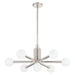 Thesis Canada - LED Chandelier - Stockholm - Polished Nickel- Union Lighting Luminaires Decor