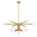 Thesis Canada - LED Chandelier - Stockholm - Champagne Gold- Union Lighting Luminaires Decor