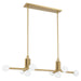 Thesis Canada - LED Linear Chandelier - Stockholm - Champagne Gold- Union Lighting Luminaires Decor