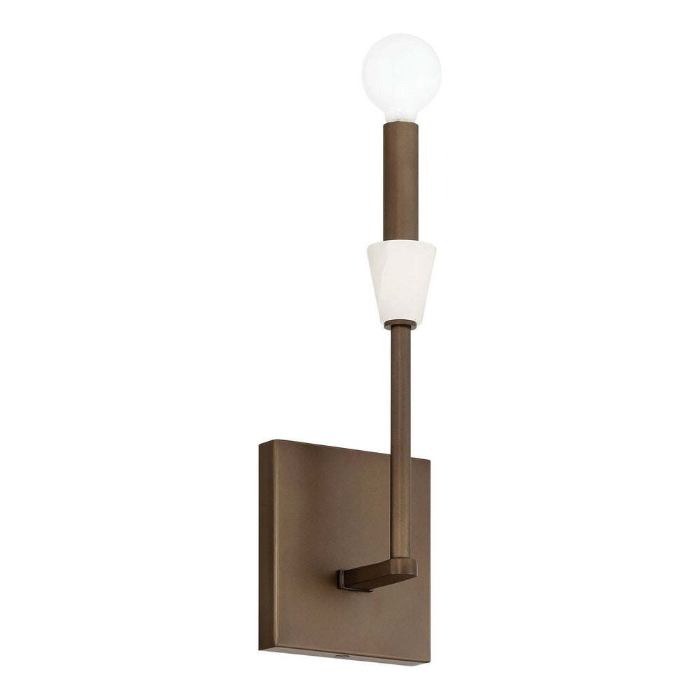 Thesis Canada - One Light Wall Sconce - Montclair - Forged Bronze, White- Union Lighting Luminaires Decor