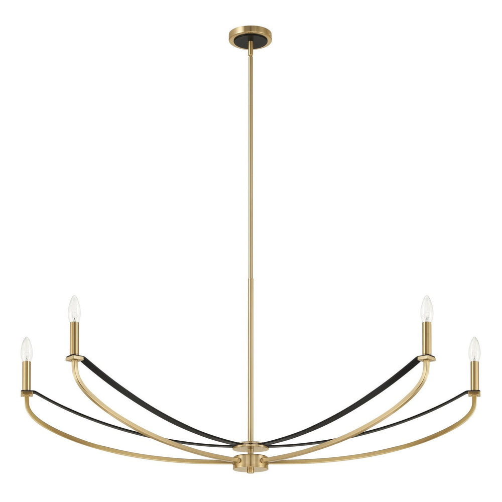 Thesis Canada - Four Light Linear Chandelier - Sussex - Champagne Gold, Black- Union Lighting Luminaires Decor