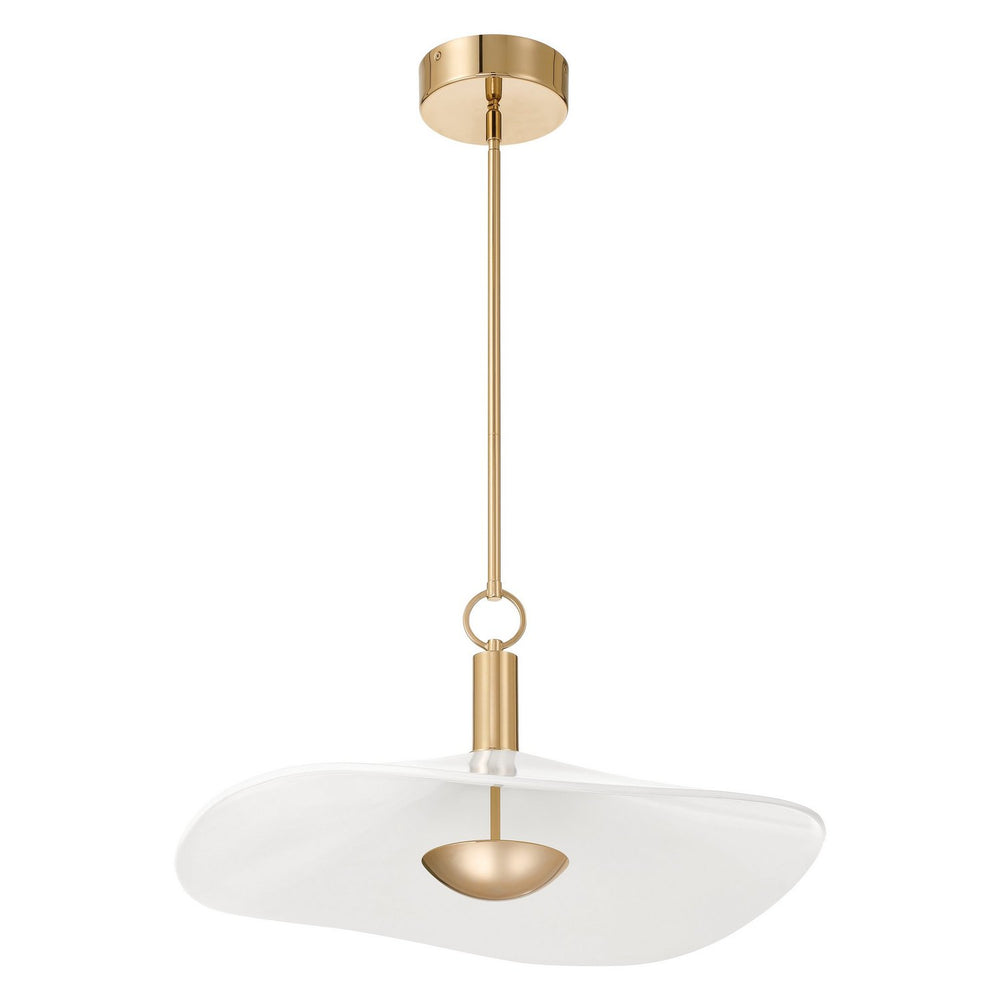 Thesis Canada - LED Convertible Pendant - Novella - Polished Gold- Union Lighting Luminaires Decor