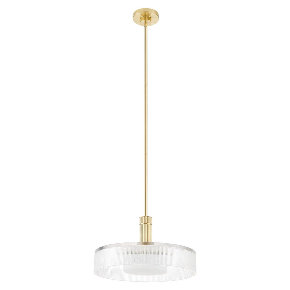 Thesis Canada - One Light Convertible Pendant - Como - Champagne Gold- Union Lighting Luminaires Decor