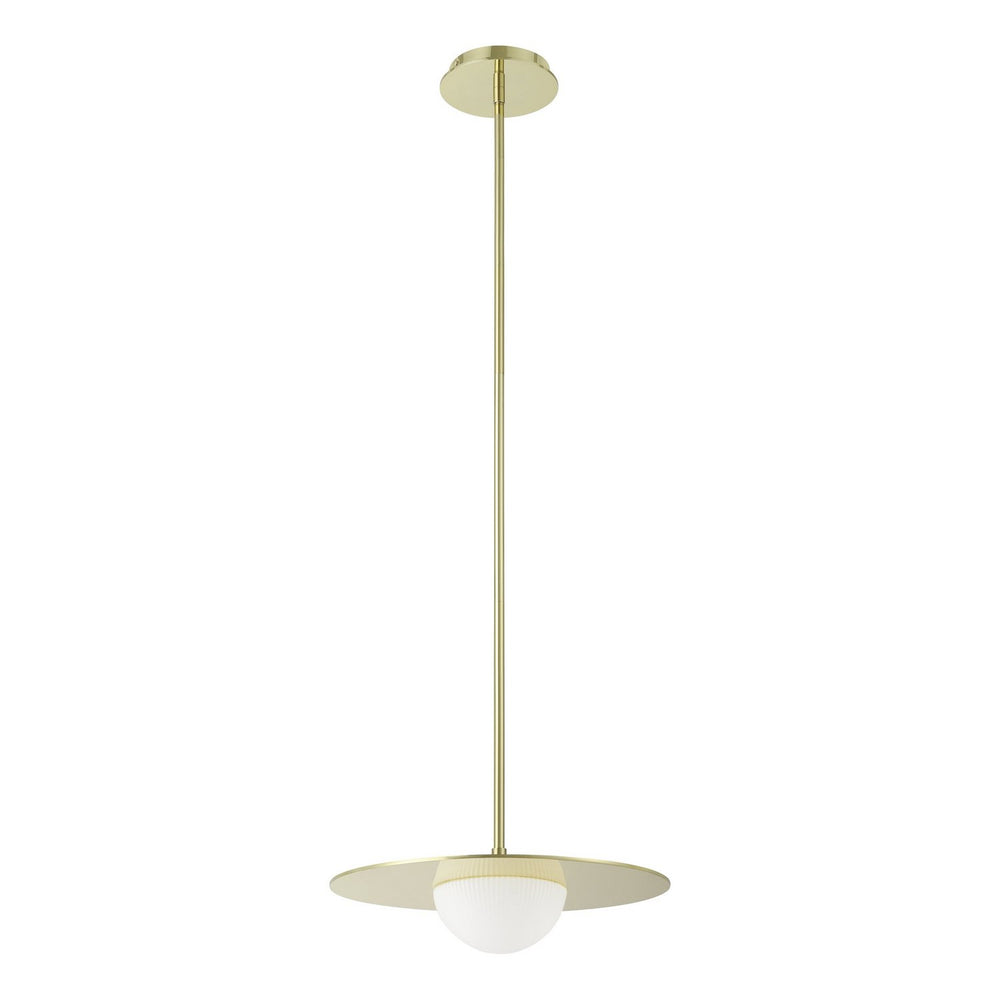 Thesis Canada - LED Convertible Pendant - Solstice - Polished Brass- Union Lighting Luminaires Decor