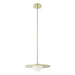 Thesis Canada - LED Convertible Pendant - Solstice - Polished Brass- Union Lighting Luminaires Decor