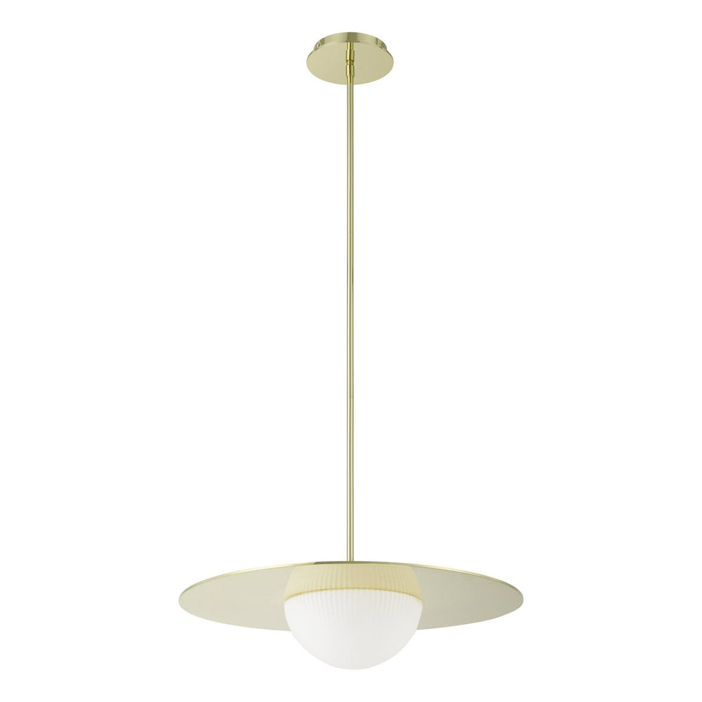 Thesis Canada - LED Convertible Pendant - Solstice - Polished Brass- Union Lighting Luminaires Decor