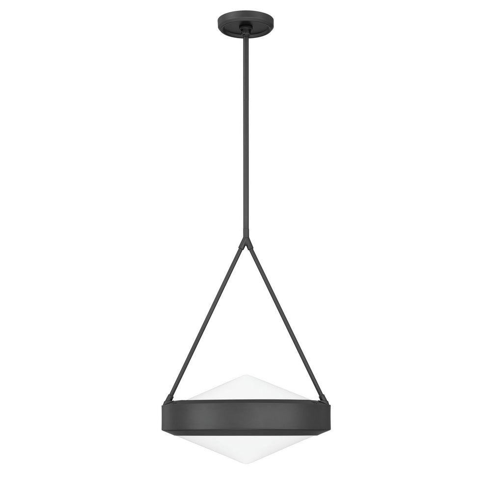 Thesis Canada - Three Light Pendant - Agate - Matte Black, Opal- Union Lighting Luminaires Decor