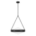 Thesis Canada - Four Light Pendant - Agate - Matte Black, Opal- Union Lighting Luminaires Decor