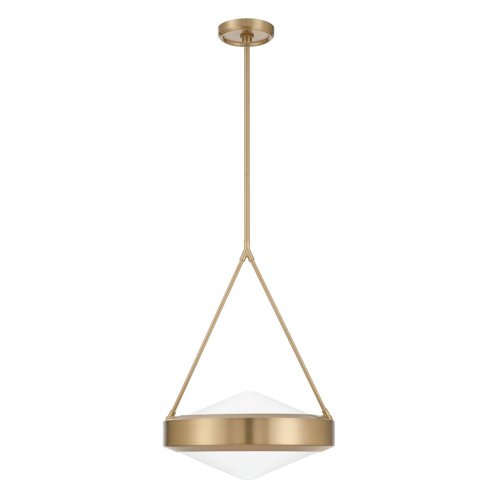 Thesis Canada - Three Light Pendant - Agate - Champagne Gold, Opal- Union Lighting Luminaires Decor