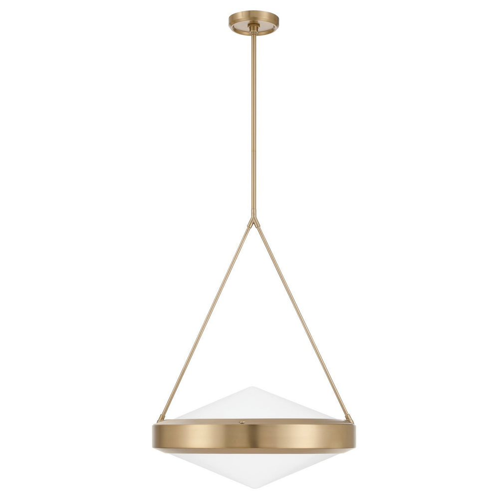 Thesis Canada - Four Light Pendant - Agate - Champagne Gold, Opal- Union Lighting Luminaires Decor