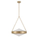 Thesis Canada - Four Light Pendant - Agate - Champagne Gold, Clear Holophane- Union Lighting Luminaires Decor