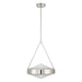 Thesis Canada - Three Light Pendant - Agate - Polished Nickel, Clear Holophane- Union Lighting Luminaires Decor