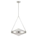 Thesis Canada - Four Light Pendant - Agate - Polished Nickel, Clear Holophane- Union Lighting Luminaires Decor