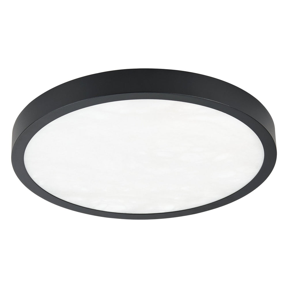 Thesis Canada - LED Flush Mount - Argyle - Textured Black- Union Lighting Luminaires Decor