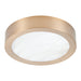 Thesis Canada - LED Flush Mount - Argyle - Champagne Gold- Union Lighting Luminaires Decor