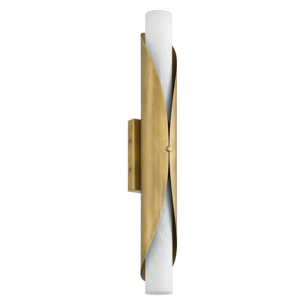 Thesis Canada - Two Light Wall Sconce - Crescendo - Natural Brass, Alabaster- Union Lighting Luminaires Decor