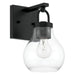 Thesis Canada - One Light Vanity - Mansfield - Matte Black- Union Lighting Luminaires Decor