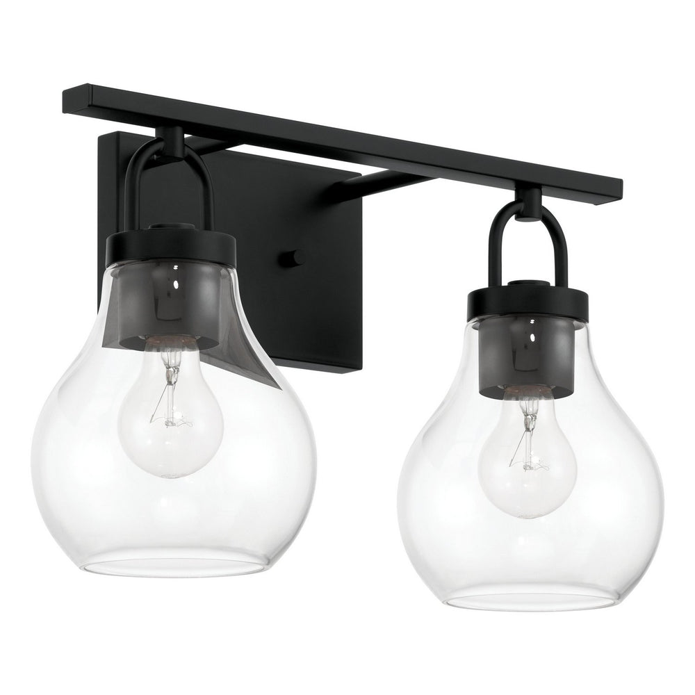 Thesis Canada - Two Light Vanity - Mansfield - Matte Black- Union Lighting Luminaires Decor