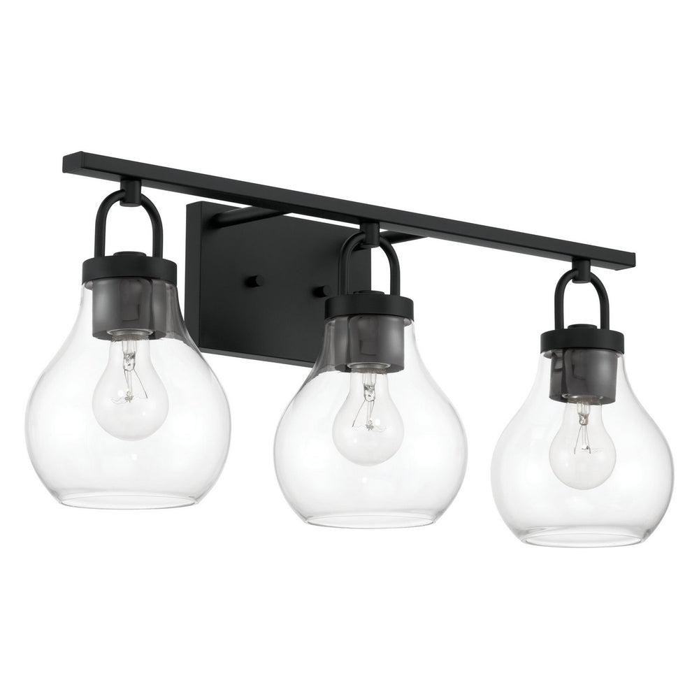 Thesis Canada - Three Light Vanity - Mansfield - Matte Black- Union Lighting Luminaires Decor