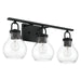 Thesis Canada - Three Light Vanity - Mansfield - Matte Black- Union Lighting Luminaires Decor