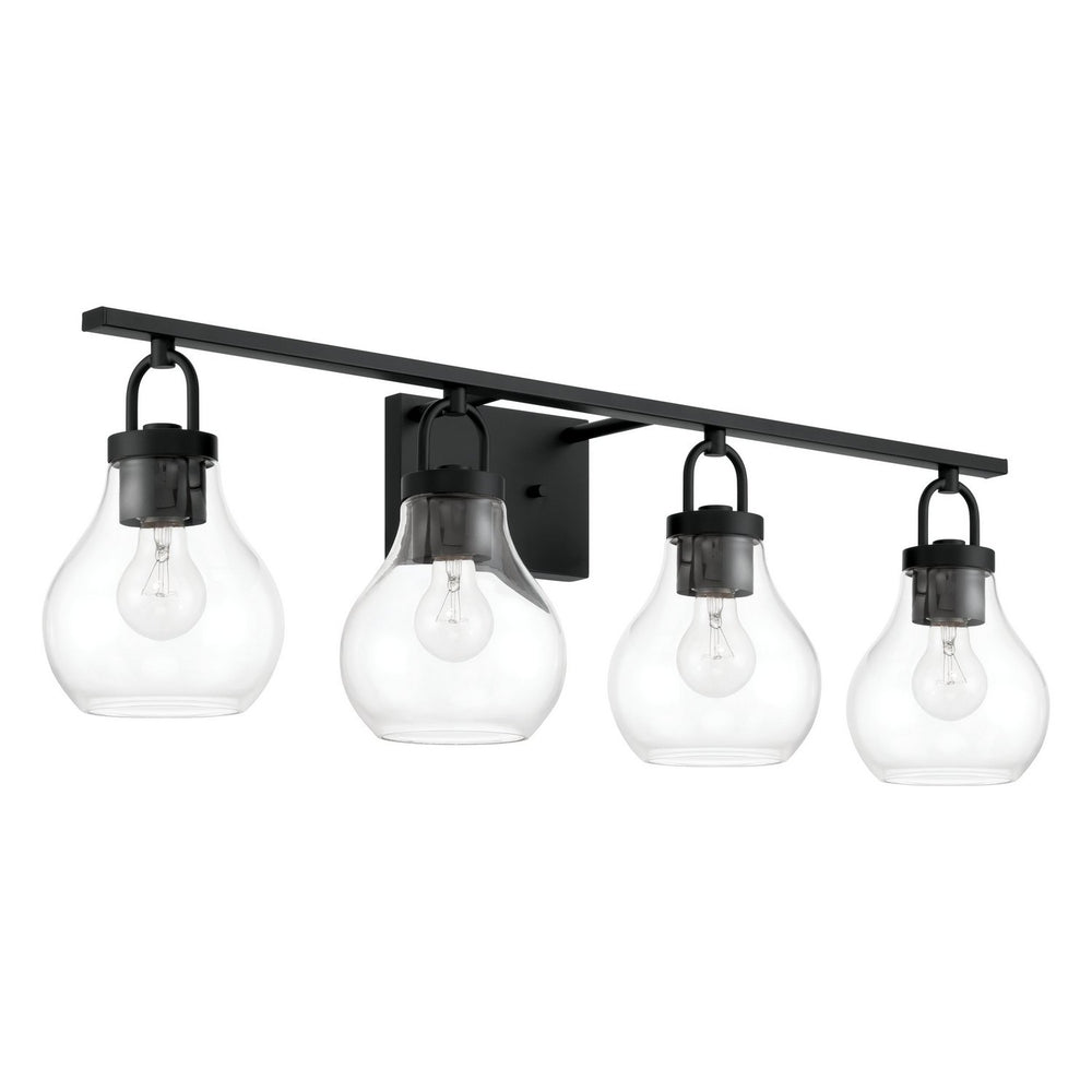 Thesis Canada - Four Light Vanity - Mansfield - Matte Black- Union Lighting Luminaires Decor