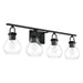Thesis Canada - Four Light Vanity - Mansfield - Matte Black- Union Lighting Luminaires Decor