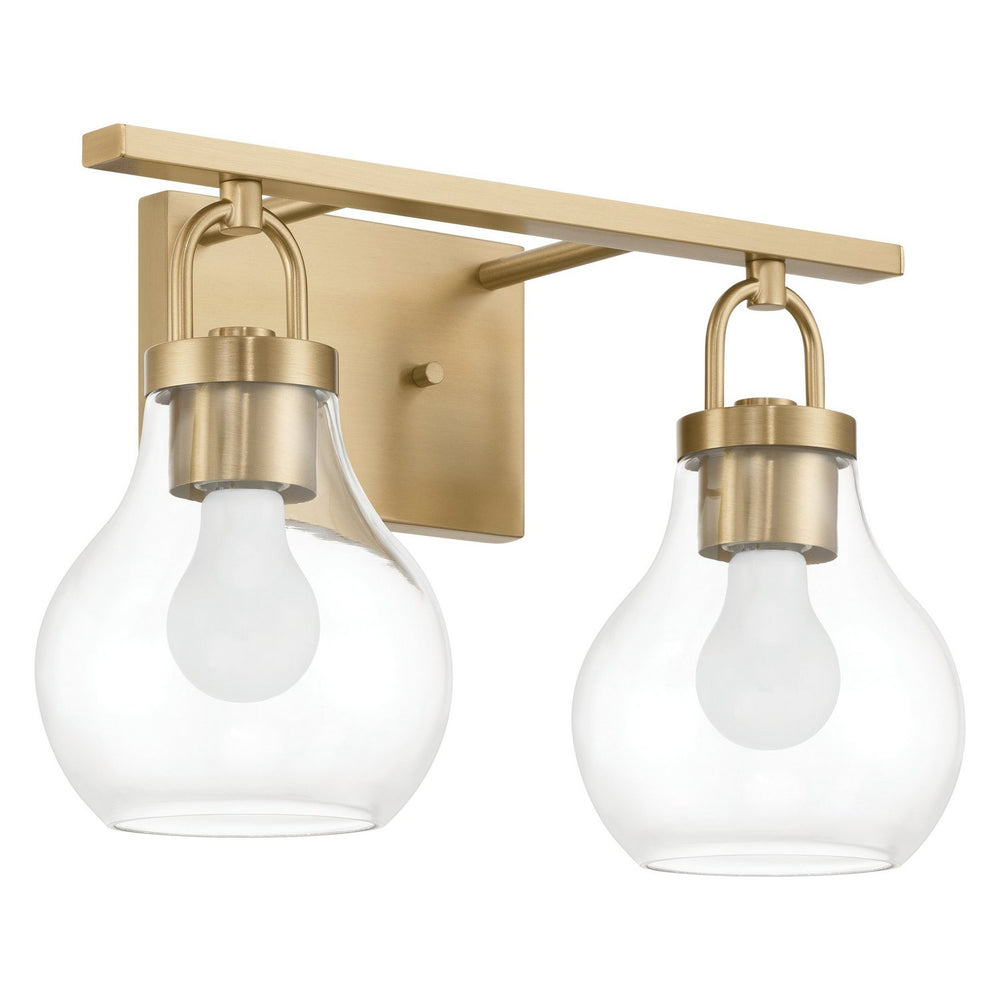Thesis Canada - Two Light Vanity - Mansfield - Champagne Gold- Union Lighting Luminaires Decor