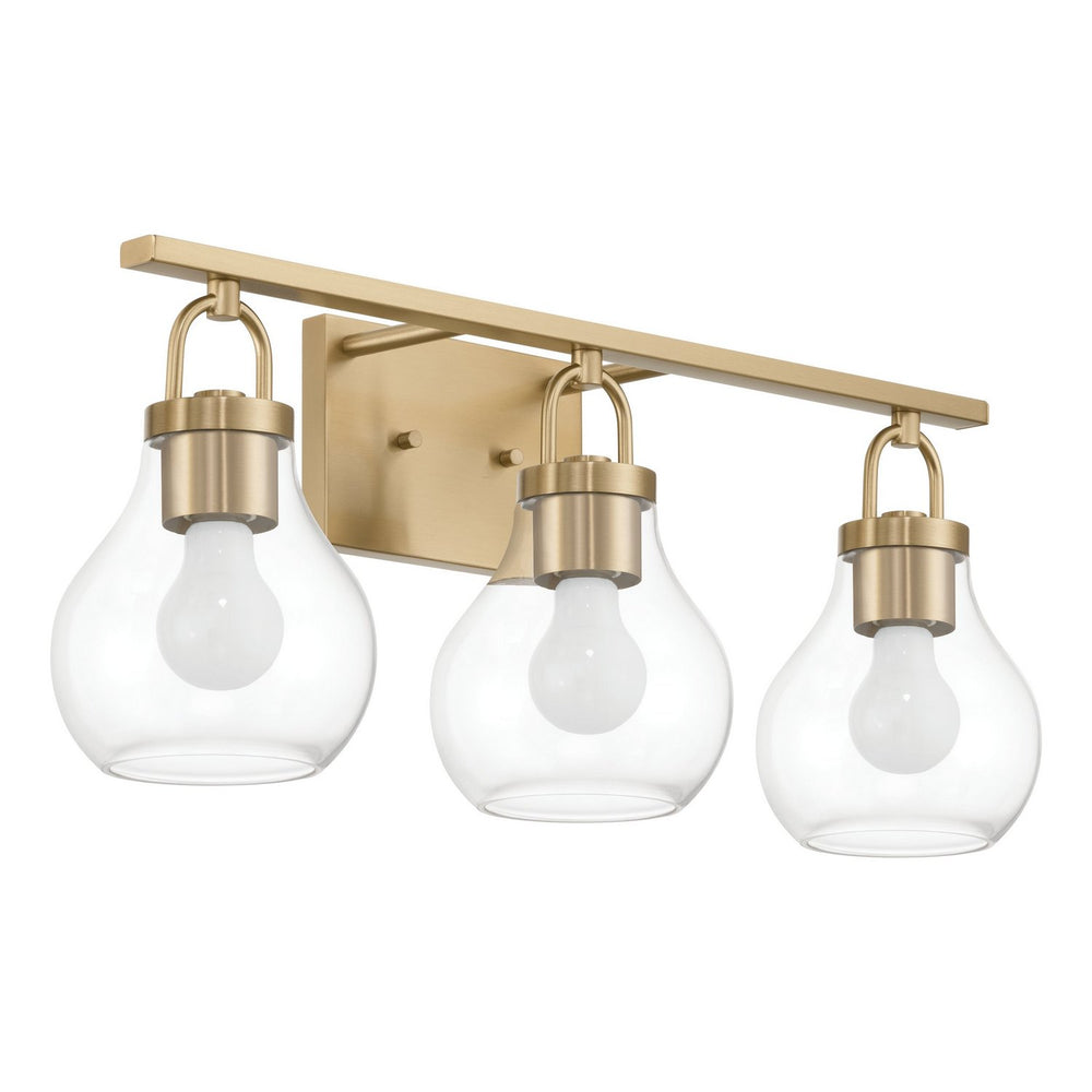 Thesis Canada - Three Light Vanity - Mansfield - Champagne Gold- Union Lighting Luminaires Decor