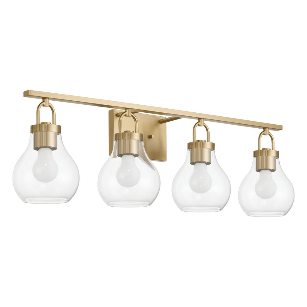Thesis Canada - Four Light Vanity - Mansfield - Champagne Gold- Union Lighting Luminaires Decor