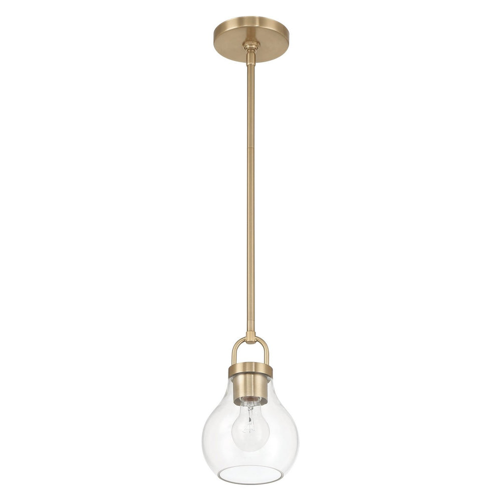 Thesis Canada - One Light Pendant - Mansfield - Champagne Gold- Union Lighting Luminaires Decor