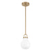 Thesis Canada - One Light Pendant - Mansfield - Champagne Gold- Union Lighting Luminaires Decor
