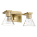 Thesis Canada - Two Light Vanity - Gilford - Champagne Gold- Union Lighting Luminaires Decor